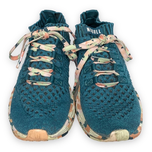 NOBULL Shoes - Nobull Turquoise Knit Running Shoes Womens Size 7